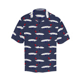 A-350 Delta Dark Blue Hawaiian Hawaiian Shirt