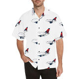 B-757/767 Mother D White Hawaiian Shirt