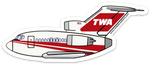 B-727 TWA Sticker