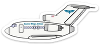 Eastern Wings Airlines 727 Sticker