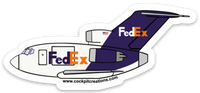 B 727 FedEx Sticker