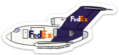 B 727 FedEx Sticker