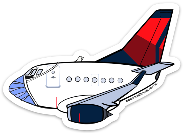 B 737 Mother D Mask Sticker