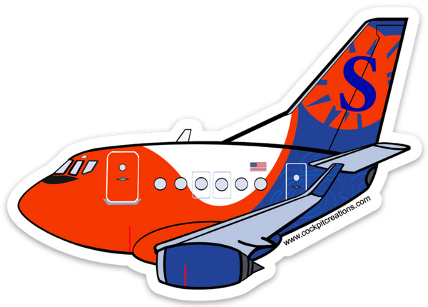 737 Sun Country Sticker