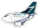 737 Westjet Sticker