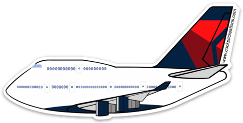 747-400 Mother D Sticker