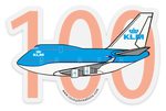 747-400 100 Years KLM Sticker