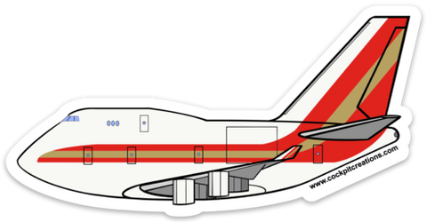 747-400 Kalitta Sticker
