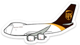 B 747-8 UPS Sticker