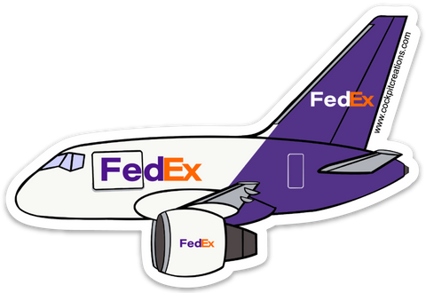 B-757 FedEx Sticker