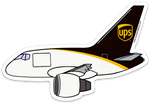 B-757 UPS Sticker