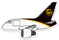 B-757 UPS Sticker