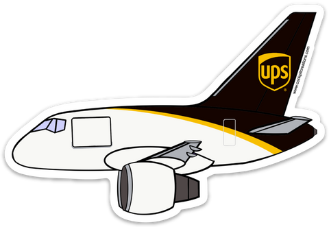 B-757 UPS Sticker