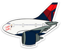 777 Delta Belle Sticker