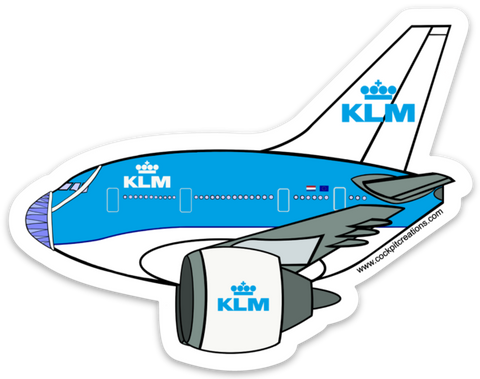 777 KLM Mask Sticker