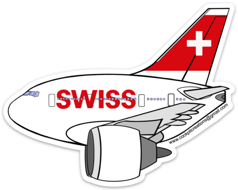 777 SWISS (4") Sticker