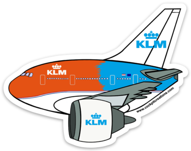 777 Flying Dutchman Orange Sticker