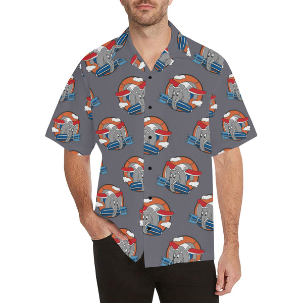 Elephant WW2 Logo Hawaiian Shirt...SHIPPING INCLUDED!!!