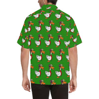 Duck Professional Aviator Green Hawaiian Shirt...Shipping Included!!!