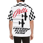 Pitts Freedom Flyers White Hawaiian Shirt