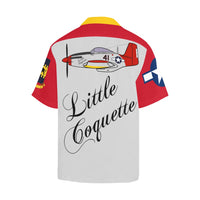 P-51 Harry Stewart Little Coquette No Swastikas Hawaiian Shirt