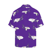 757 767 FedEx Purple Hawaiian Shirt