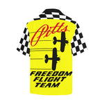 Pitts Freedom Flyers Bright Yellow Hawaiian Shirt