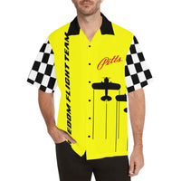 Pitts Freedom Flyers Bright Yellow Hawaiian Shirt