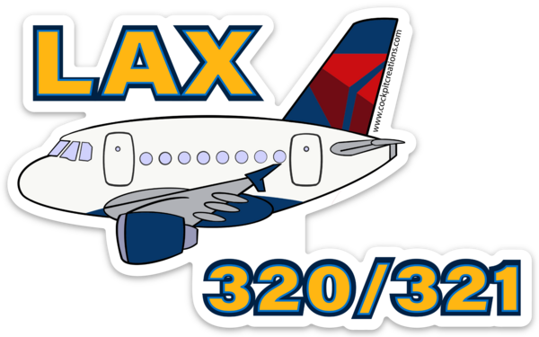 A 320/321 Mother D LAX Sticker