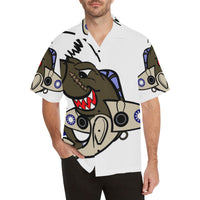 P-40 Shark Attack Hawaiian Shirt...SHIPPING INCLUDED!!!