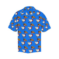 Duck Professional Aviator Blue Hawaiian Shirt...Shipping Included!!!