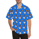 Duck Professional Aviator Blue Hawaiian Shirt...Shipping Included!!!