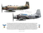 A-1 Skyraider Valor Print, Collectors Edition (Only 100 Produced)