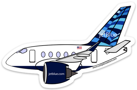 A 220 jetBlue Sticker