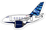 A-220 JetBlue Roll Stickers (100)
