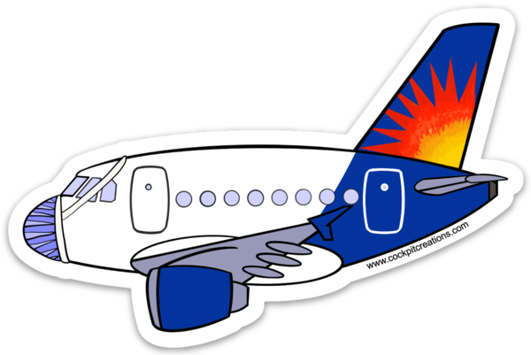 A 320 Allegiant Mask Sticker