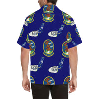 97th Airlift Sq Blue Hawaiian Shirt ...Shipping Included!!!