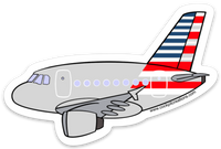 AA A 320 Sticker