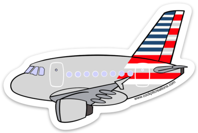 AA A 320 Sticker