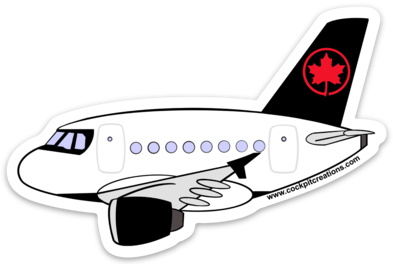 A 320 Air Canada Sticker
