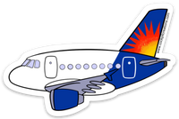 A 320 Allegiant Sticker