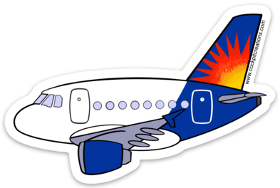 A 320 Allegiant Sticker