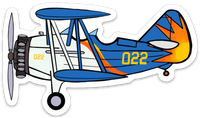 Stearman Allegiant Sticker-Large