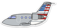 CRJ Eagle Sticker