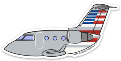 CRJ Eagle Sticker
