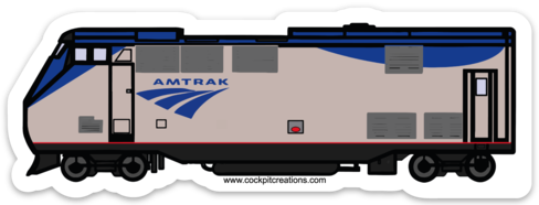 Amtrak Engine Sticker