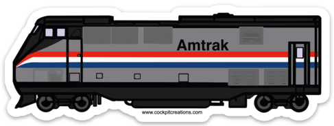 Amtrak Retro Sticker