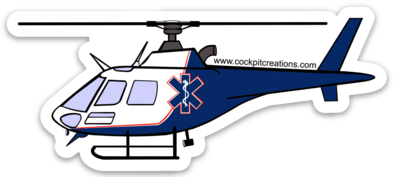 Astar Helicopter Sticker