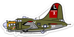 B-17 Texas Raider Sticker