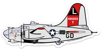 B-17 Yankee Lady Yankee Air Museum Sticker